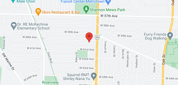 map of 1528 W 60TH AVENUE